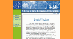 Desktop Screenshot of chevychasecitizens.org